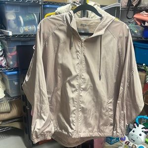 Dusty pink rain jacket